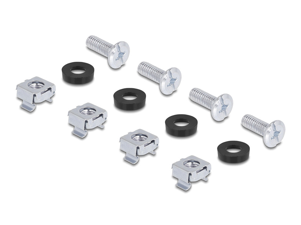 Delock Universelles Rack Montage Set 2 Stück schwarz