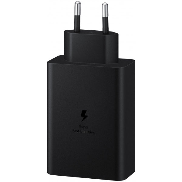 Samsung Wall Charger Trio, 65W, 3.5A, 1 x USB-A - 2 x USB-C, Black EP-T6530NBEGEU