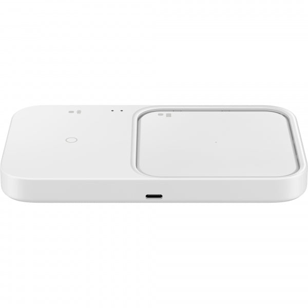 Samsung Wireless Charger Duo, 15W, 1.67A, with Wall Charger and USB-C Cable, White EP-P5400TWEGEU
