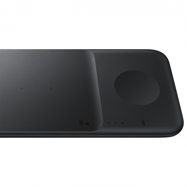 Samsung Wireless Charger Trio, 9W, 1A, with Wall Charger and USB-C Cable, Black EP-P6300TBEGEU