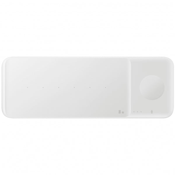 Samsung Wireless Charger Trio, 9W, 1A, with Wall Charger and USB-C Cable, White EP-P6300TWEGEU
