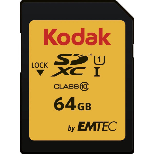 Kodak SDXC Memory Card Ultra Performance, 64Gb, Class 10 / UHS-1 U3 EKMSD64GXC10HPRK