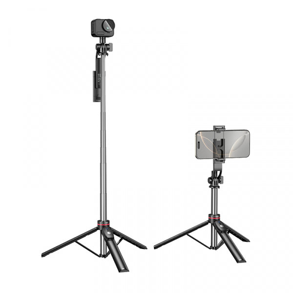 Borofone Bluetooth Selfie Stick BY15 Throne, 4.5inch - 7inch, Black