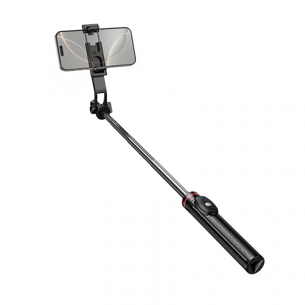 Borofone Bluetooth Selfie Stick BY15 Throne, 4.5inch - 7inch, Black