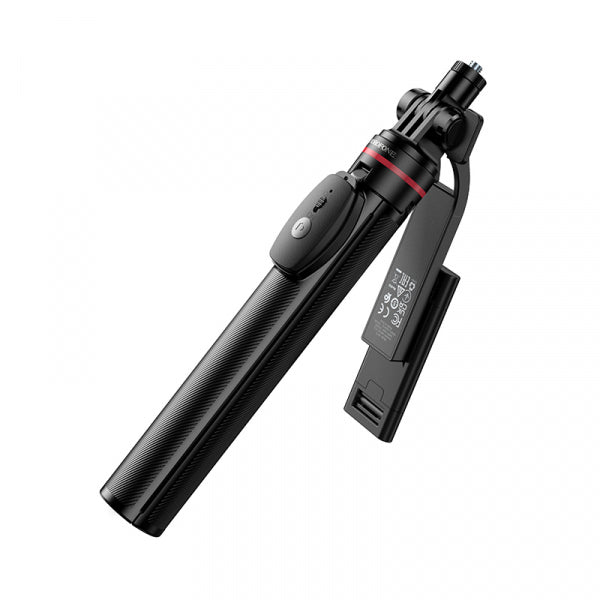 Borofone Bluetooth Selfie Stick BY15 Throne, 4.5inch - 7inch, Black