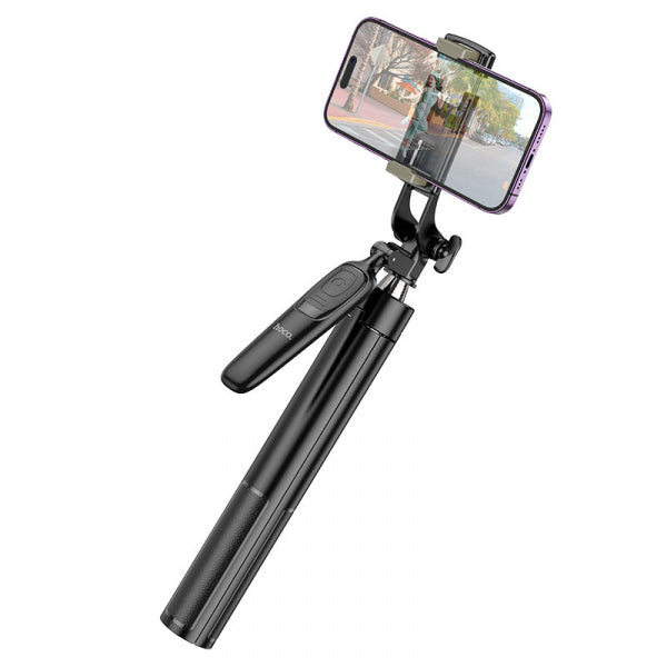 Hoco Bluetooth Selfie Stick And Tripod Stand K19 Soul Live Broadcast, Universal, Black