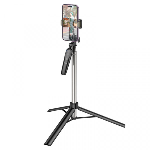 Hoco Bluetooth Selfie Stick And Tripod Stand K19 Soul Live Broadcast, Universal, Black