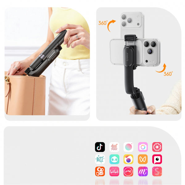 Orico Bluetooth Selfie Stick SPV90, Universal, Black