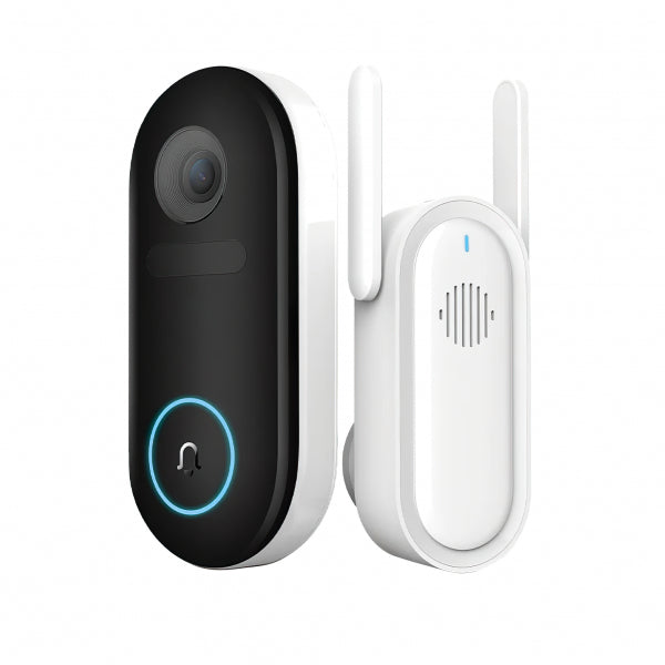 iMILAB Smart Doorbell Wi-Fi, 2.5K, White CMSXJ33A + CMSXJ33B