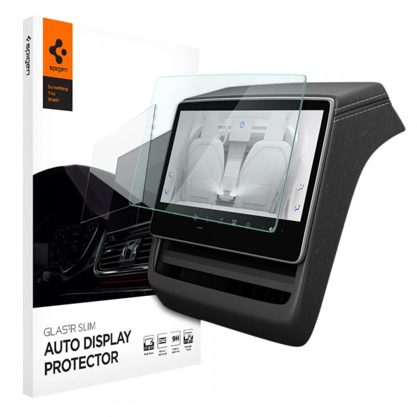 Spigen Tempered Glass Screen Protector GlastR Slim Anti-Glare for Tesla Y (2026 / 2025) / 3 (2026 / 2025 / 2024) Car Navigation, Transparent AGL07586