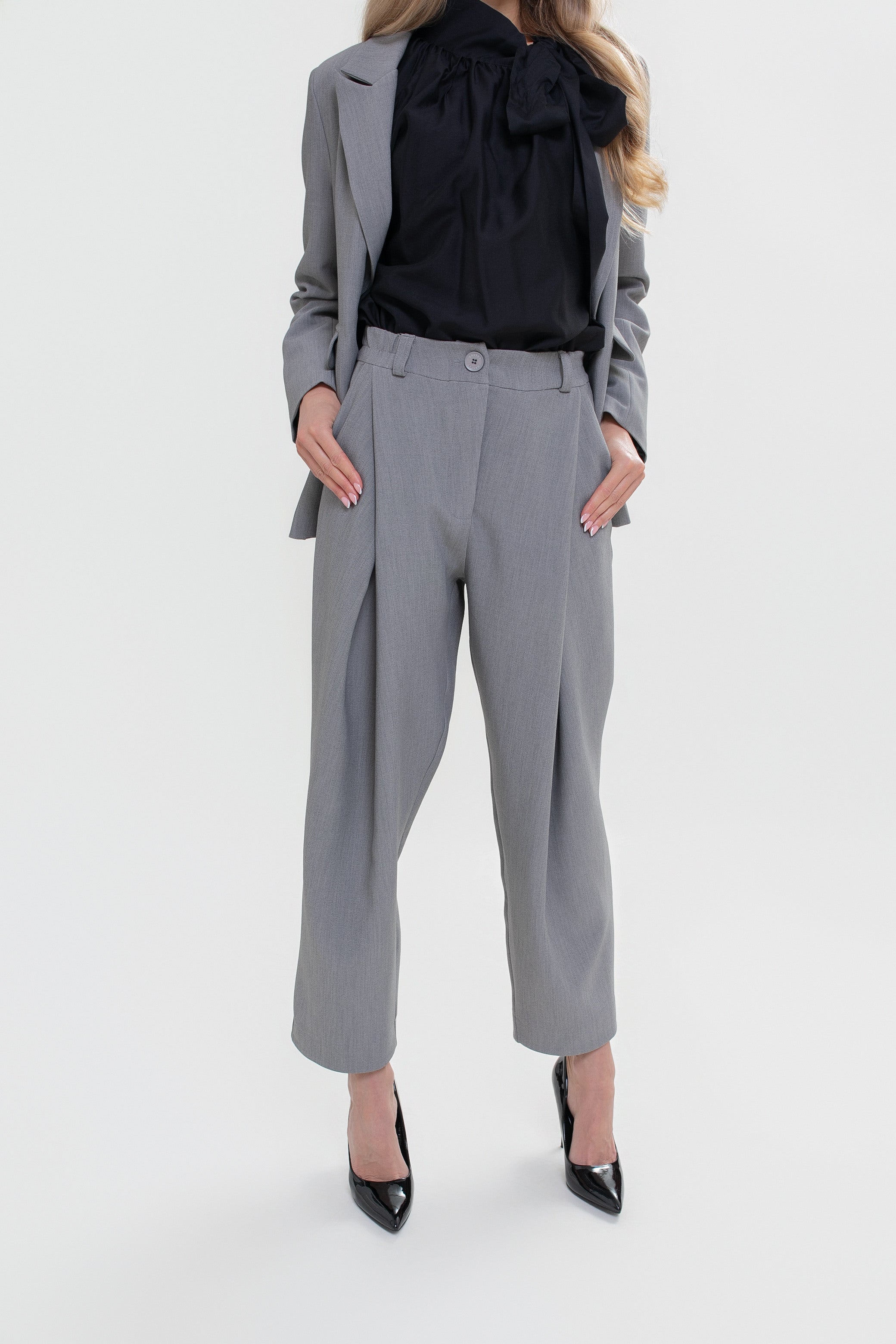 Pantalon pour femme à double pli