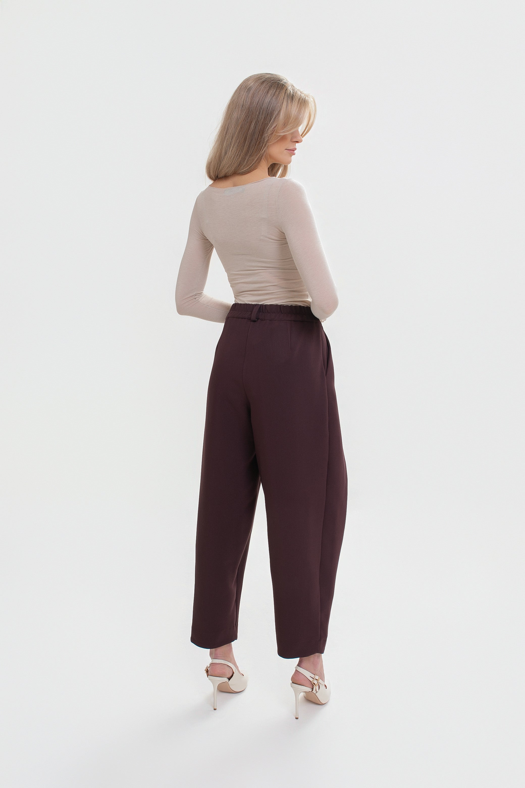Pantalon pour femme à double pli
