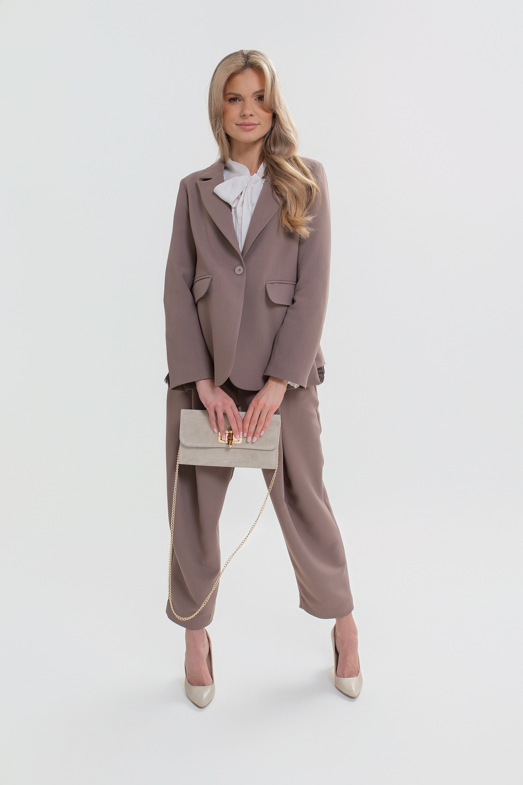 Pantalon pour femme à double pli
