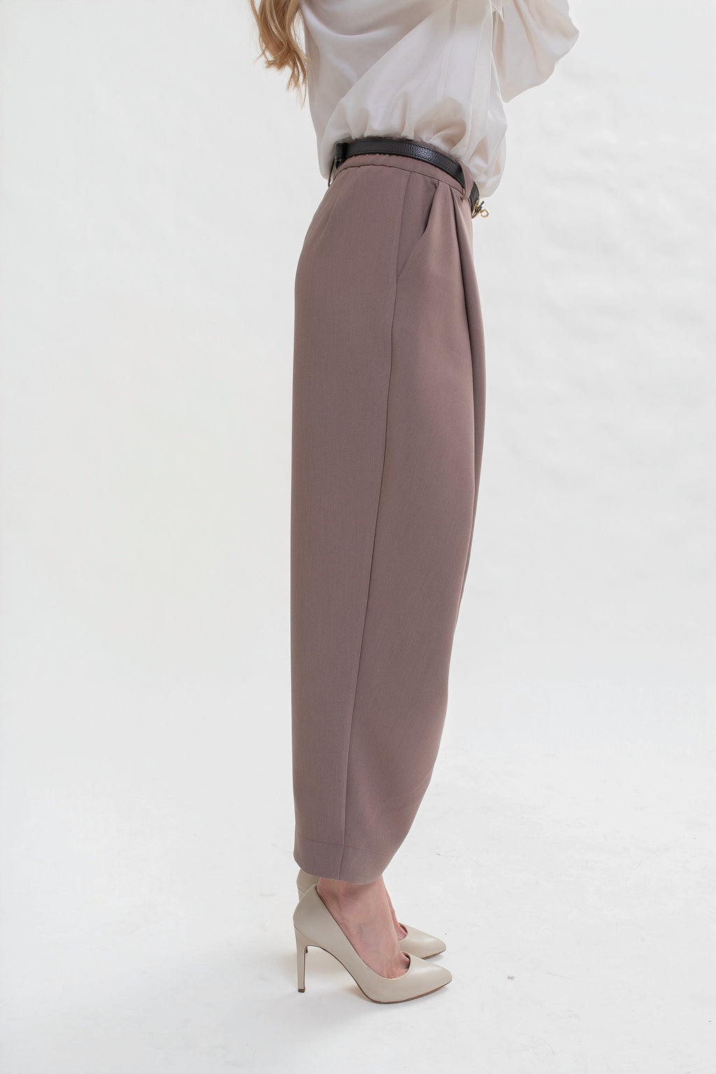 Pantalon pour femme à double pli