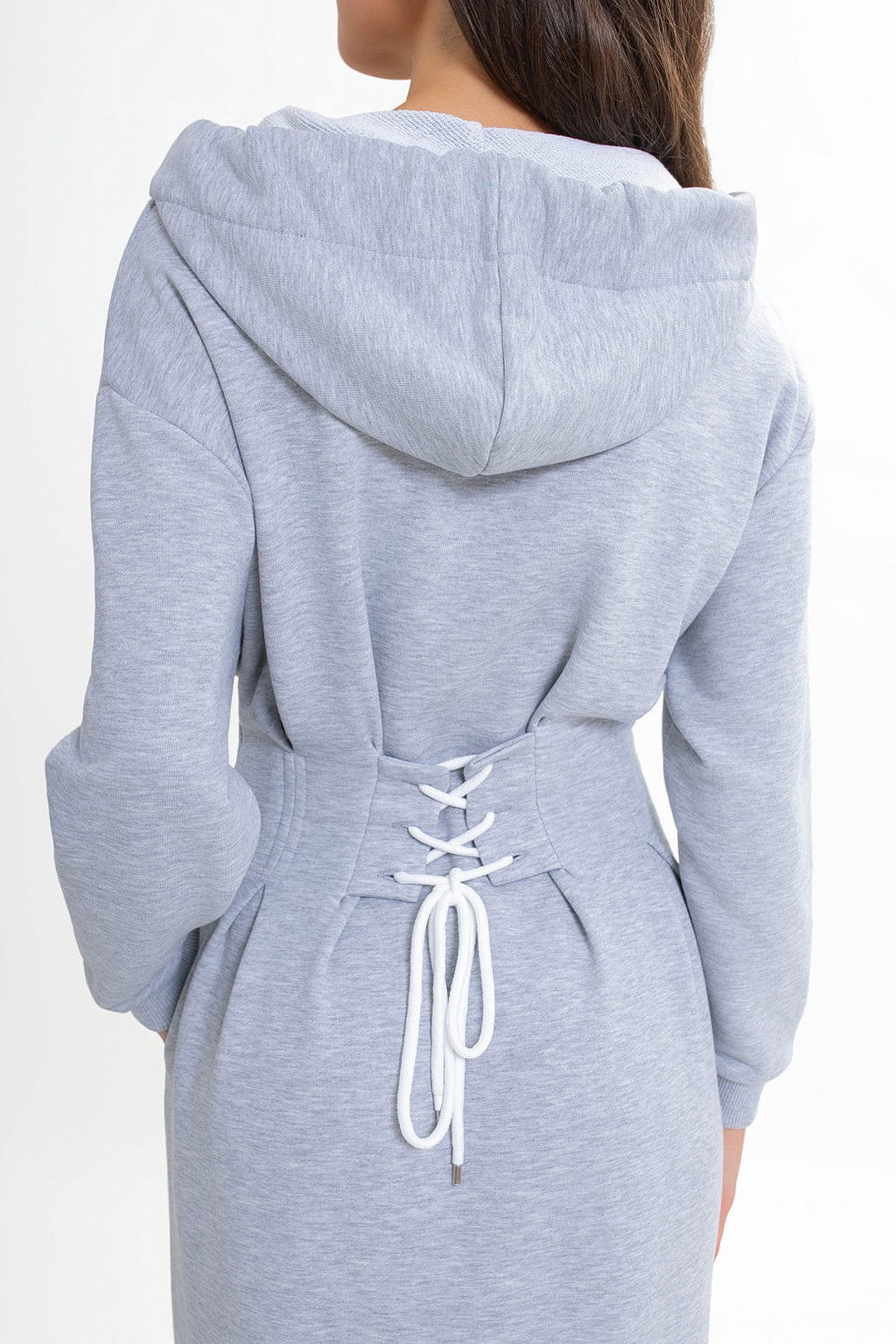 Robe en molleton à capuche et poches