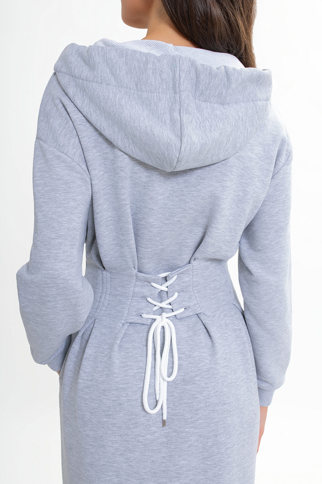 Robe en molleton à capuche et poches