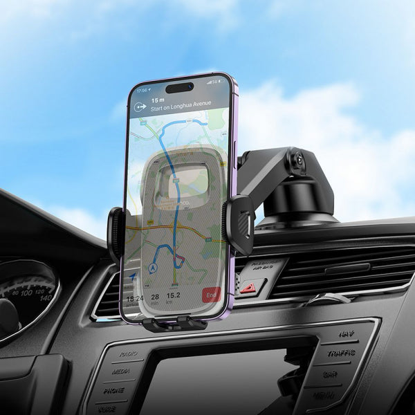 Hoco Car Holder Fair H15, 4.5inch - 7inch, Black