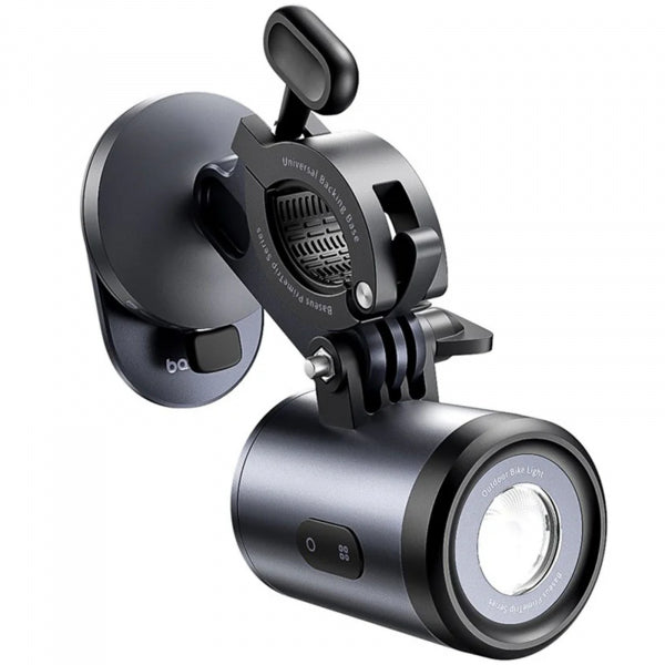 Baseus Bike Holder with LED Light PrimeTrip, Universal, Black C12569000121-00