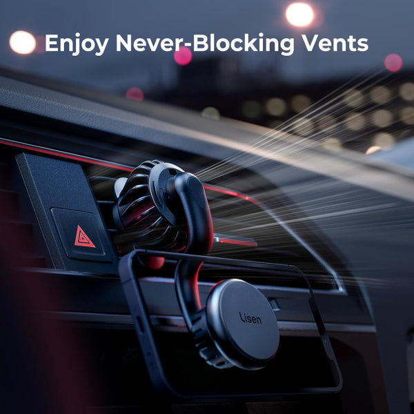 Lisen Magnetic Car Holder Universal, Black YL0222060002
