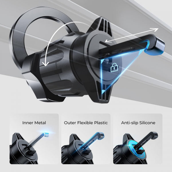 Lisen Magnetic Car Holder Universal, Black YL0223110033