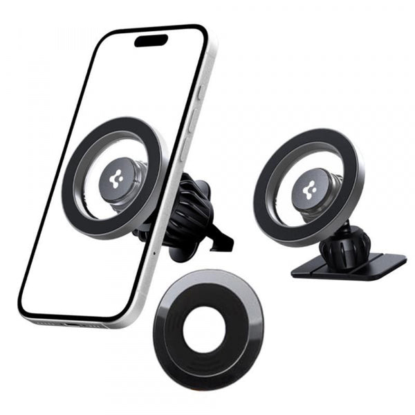 Spigen Magnetic Car Holder MFT13, Universal, Silver ACP08314