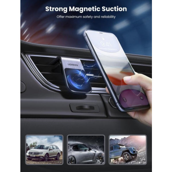 Ugreen Magnetic Car Holder Waterfall, Universal, Black