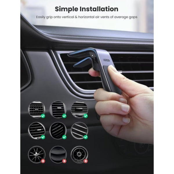 Ugreen Magnetic Car Holder Waterfall, Universal, Black