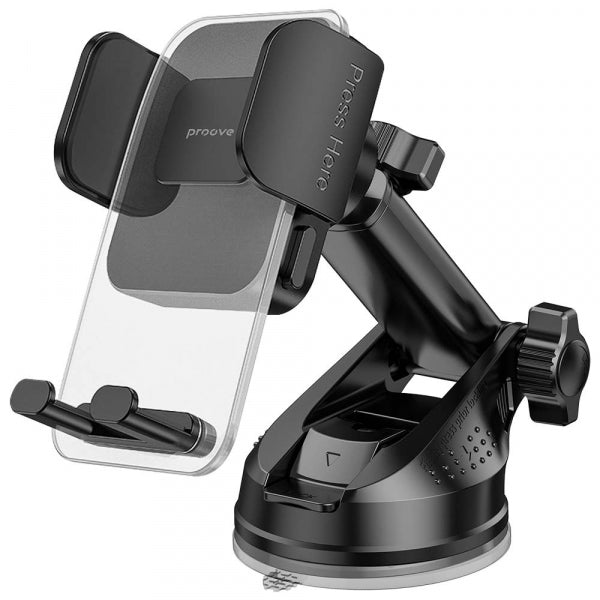 Proove Car Holder Crystal Clamp Plus Dash, 4.7inch - 6.9inch, Black CHCSP0000001