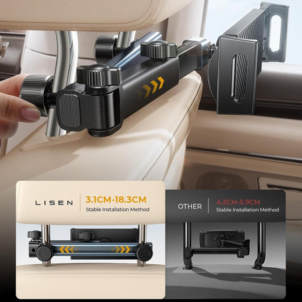 Lisen Car Holder 4.7inch - 12.9inch, Black YL0423090004