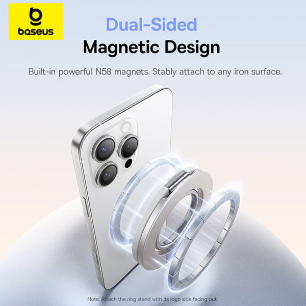 Baseus Magnetic Metal Ring MagPro 3, Universal, White Z0004803