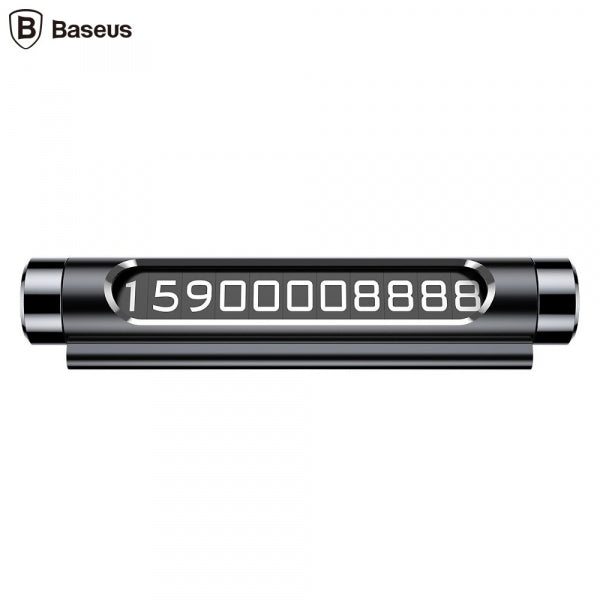 Baseus Temporary Parking Number Plate Black ACNUM-01
