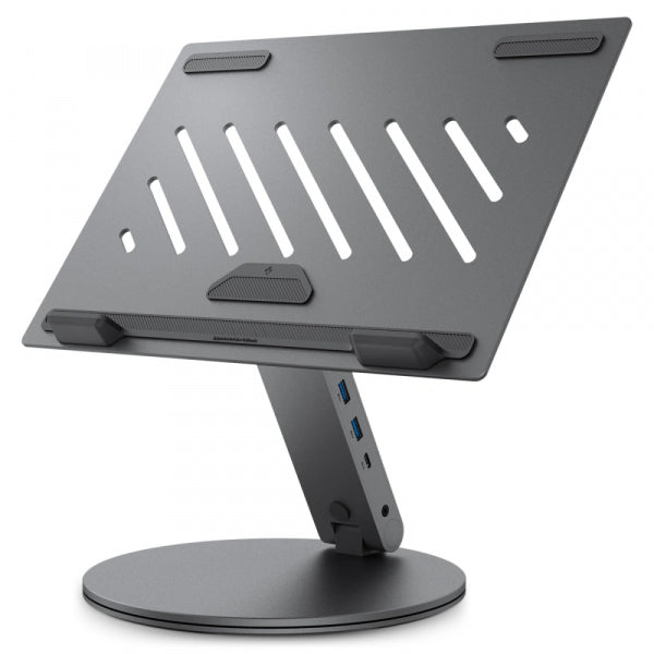 Spigen Desktop Stand with Hub LD204H for max. 15.6inch Laptop, Grey AMP08885