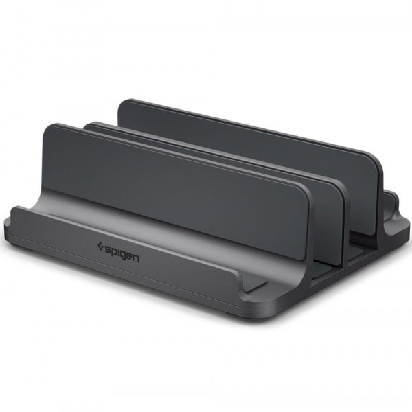 Spigen Vertical Stand LD208S4 Two for Laptop with thickness 14mm - 27mm, Grey AMP10640