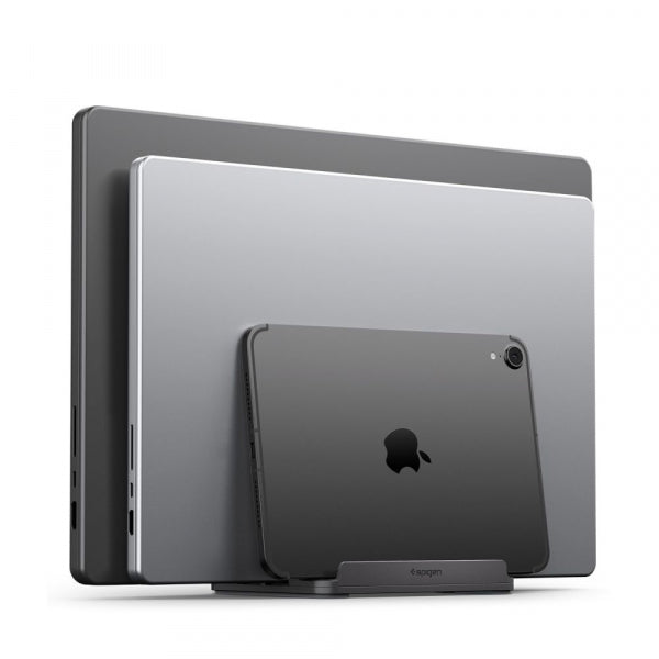 Spigen Vertical Stand LD208S4 Two for Laptop with thickness 14mm - 27mm, Grey AMP10640