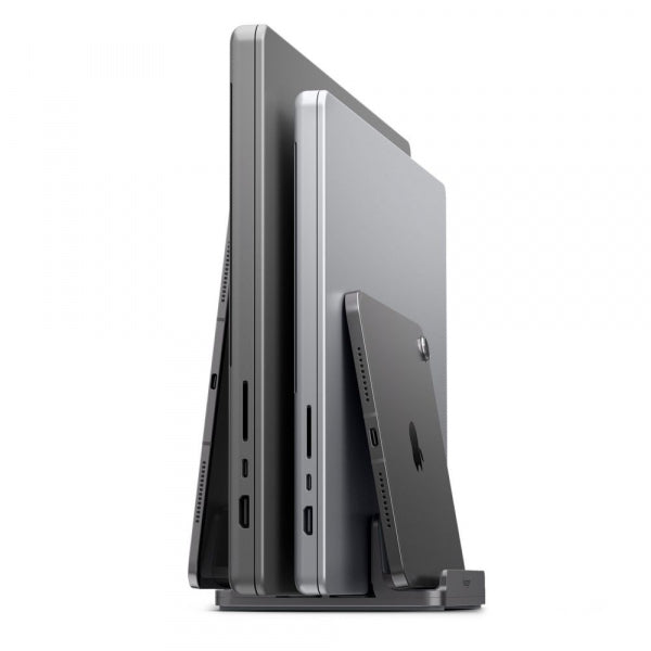 Spigen Vertical Stand LD208S4 Two for Laptop with thickness 14mm - 27mm, Grey AMP10640