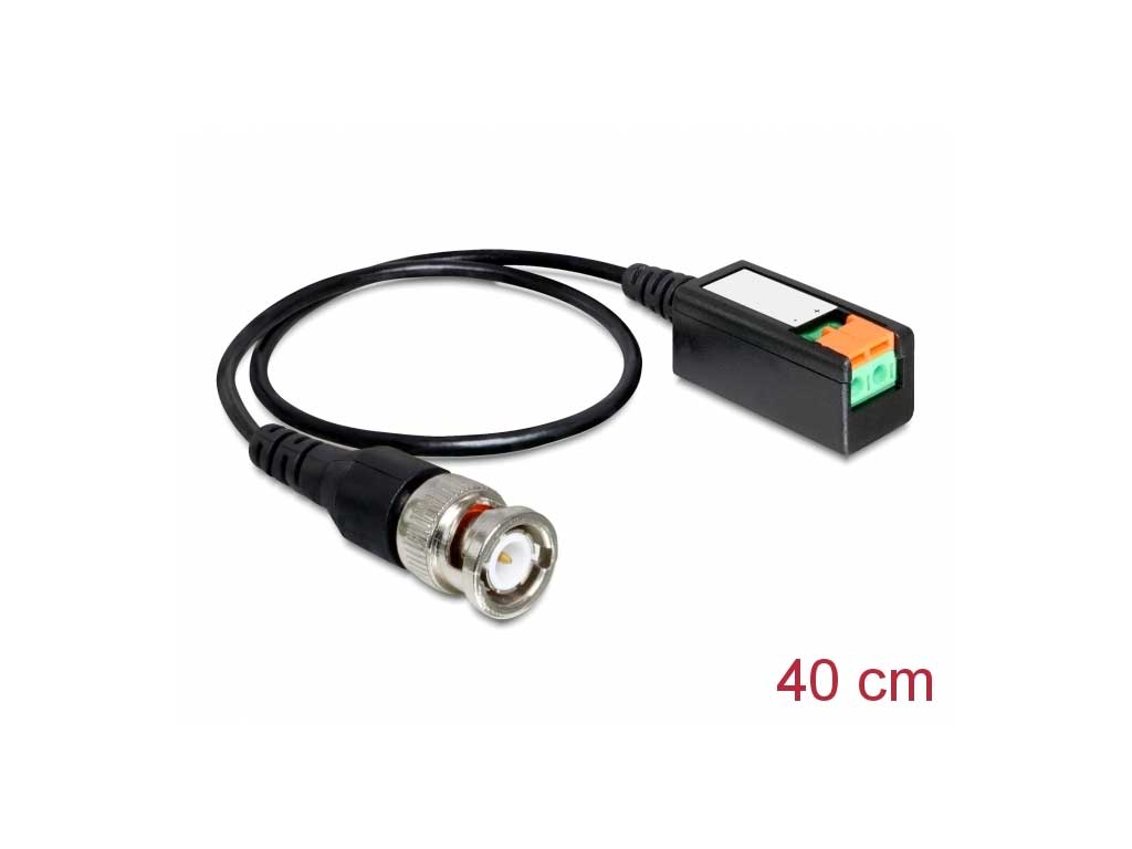 Delock Kabel BNC Stecker > Terminalblock 2 Pin