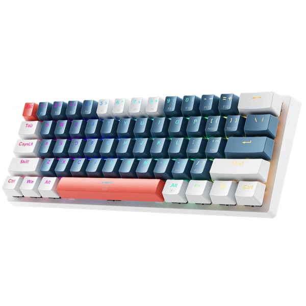 Machenike Wired Gaming Keyboard K500-B61 Mechanical, RGB, Blue Backlight, Blue White