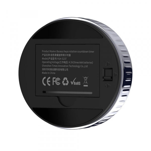 Baseus Digital Countdown Timer Heyo Rotation, Black ACDJS-01