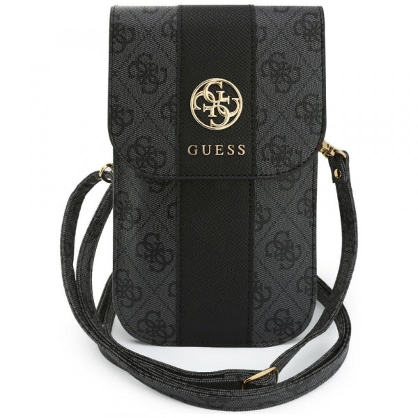 Guess Universal Wallet 4G Classic Logo Stripe for Phone, Black