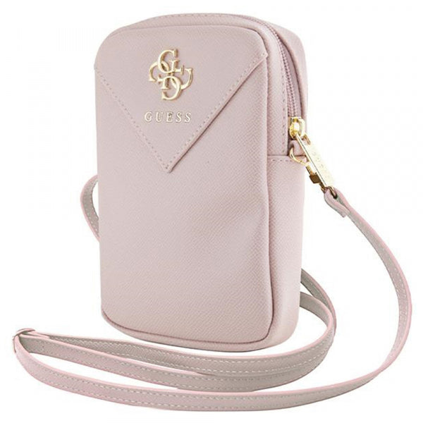 Guess Universal Wallet Triangle 4G for Phone, Pink