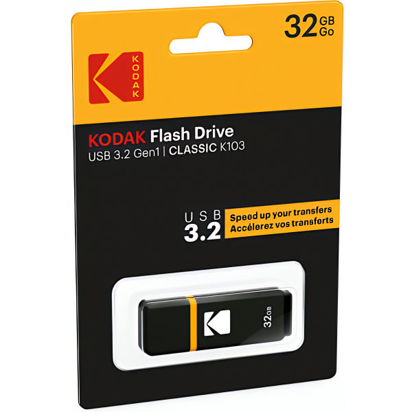 Kodak USB-A 3.2 FlashDrive K103, 32Gb EKMMD32GK103