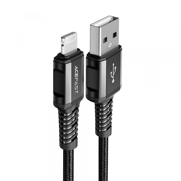 Acefast USB-A to Lightning Cable C1-02, 18W, 2.4A, 1.2m, Black