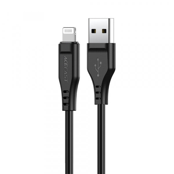 Acefast USB-A to Lightning Cable C3-02, 18W, 2.4A, 1.2m, Black