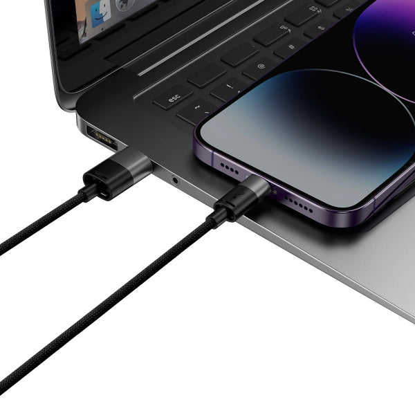 Baseus USB-A to Lightning / microUSB / USB-C Charging Cable StarSpeed 3in1, 20W, 3.5A, 1.2m, Black CAXS000001