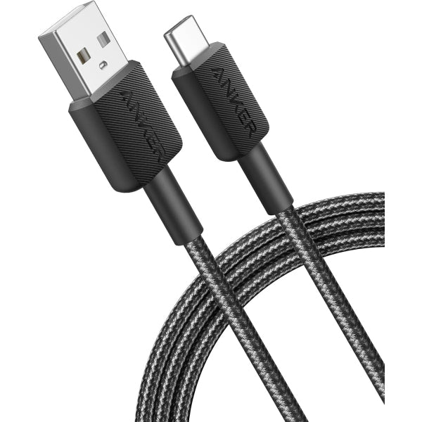 Anker USB-A to USB-C Cable 322, 18W, 2A, 0.9m, Black A81H5G11