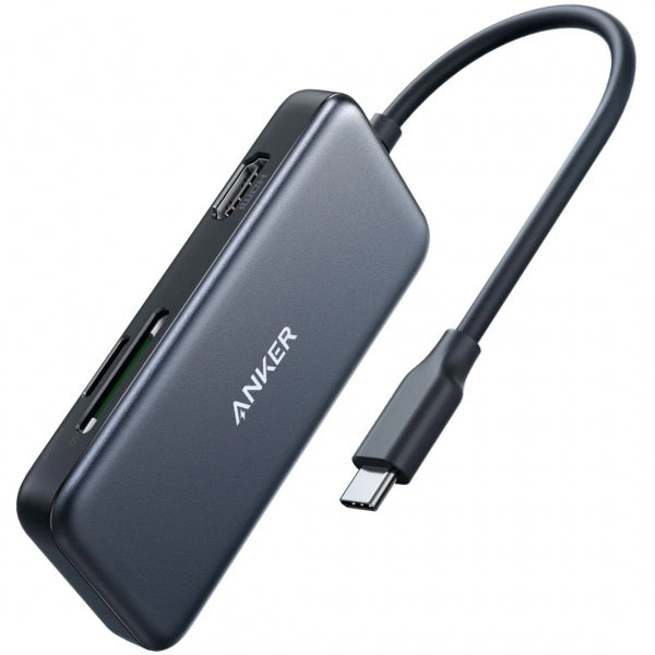 Anker USB-C Hub 2 x USB-A 3.0 - 1 x HDMI - 1 x SD - 1 x microSD, Black A8334HA1