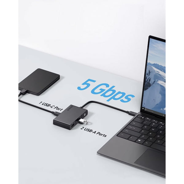 Anker USB-C Hub 332, 2 x USB-A - 2 x USB-C - 1 x HDMI, Black A8356G11