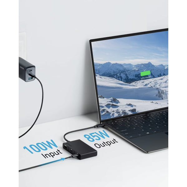 Anker USB-C Hub 332, 2 x USB-A - 2 x USB-C - 1 x HDMI, Black A8356G11