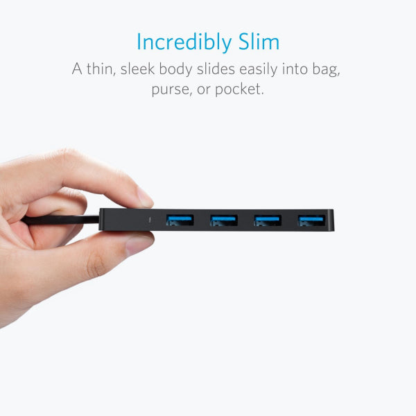 Anker USB-C Hub 4 x USB-A 3.0, Black A8309G11
