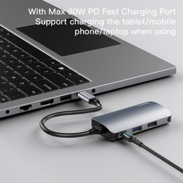 Yesido USB-C Hub HB15, 6in1, Grey